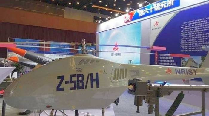 Çin tank əleyhinə raketlərlə silahlanmış yeni pilotsuz helikopter təqdim etdi