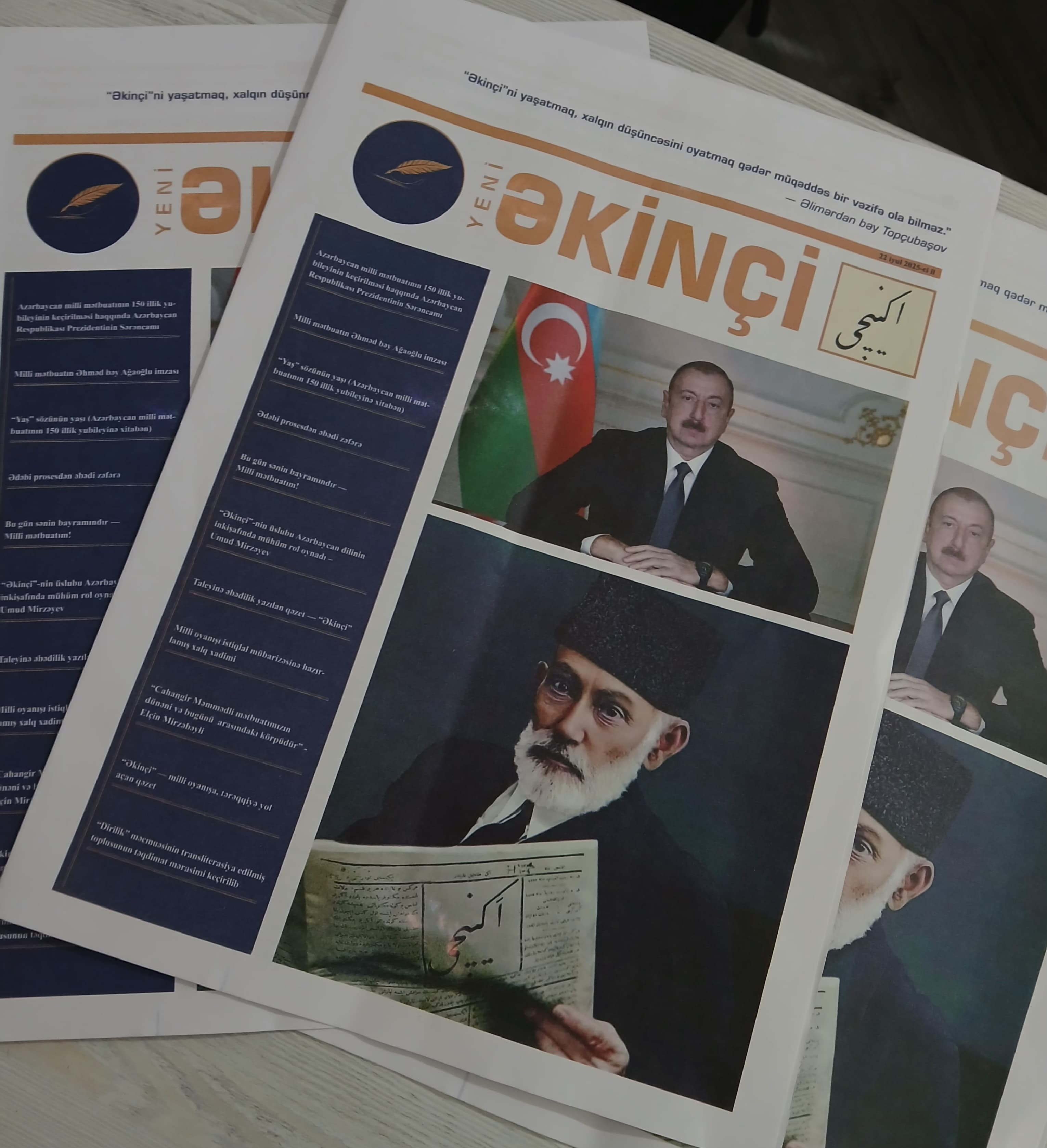 Mətbuatın 150 illiyinə töhfə: Azərbaycanda yeni qəzet fəaliyyətə başlayıb