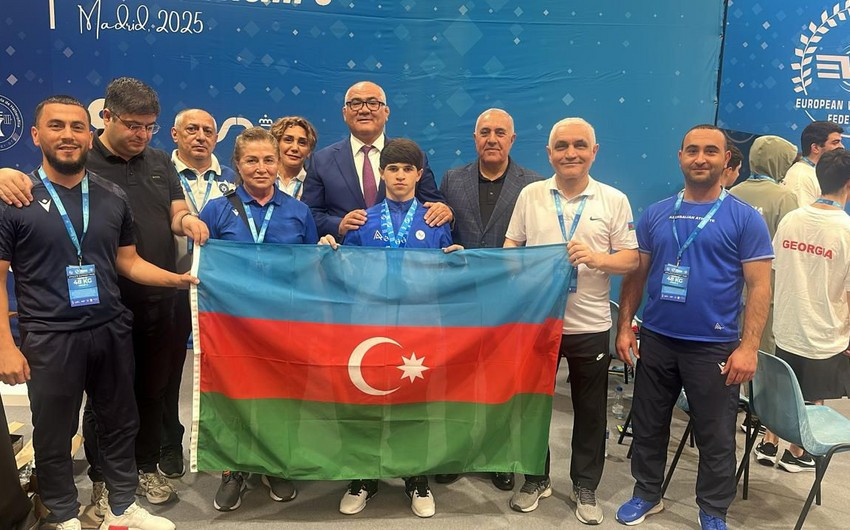Azərbaycan komandası Avropa birinciliyində üçüncü olub