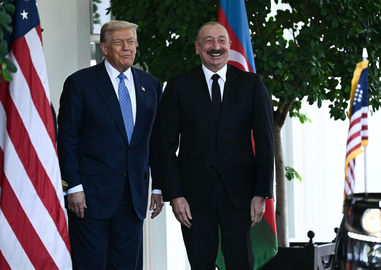 Donald Trampla İlham Əliyevin görüşü başlayıb