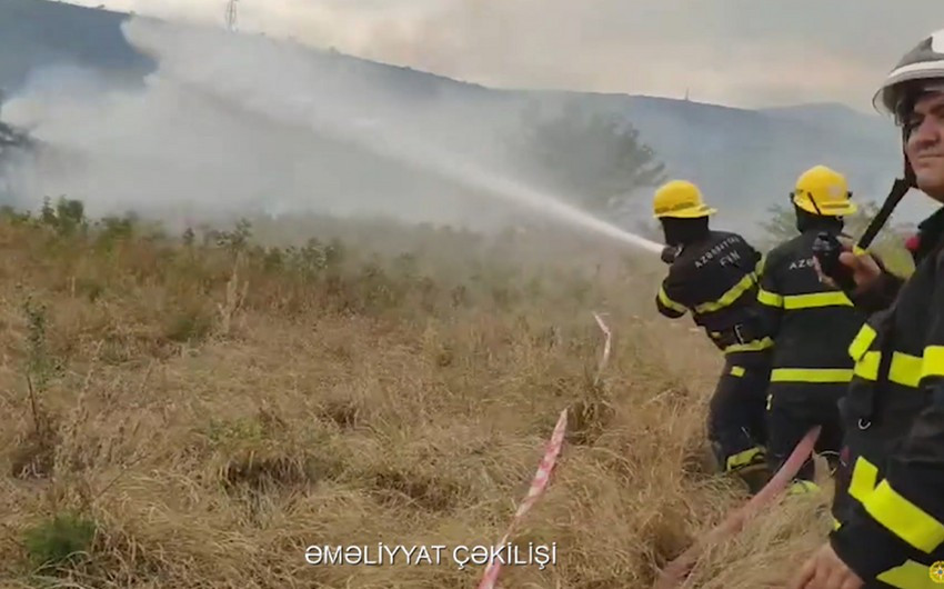 FHN Qazaxda açıq ərazidəki yanğınla bağlı məlumat yayıb –