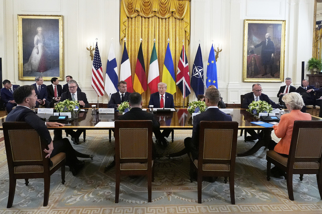 Donald Tramp Vaşinqtonda Avropa liderləri ilə görüş keçirir