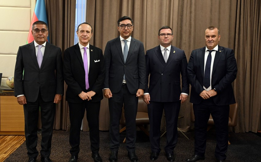Fərid Qayıbov Albaniya Olimpiya Komitəsinin prezidenti və digər rəsmi şəxslərlə görüşüb