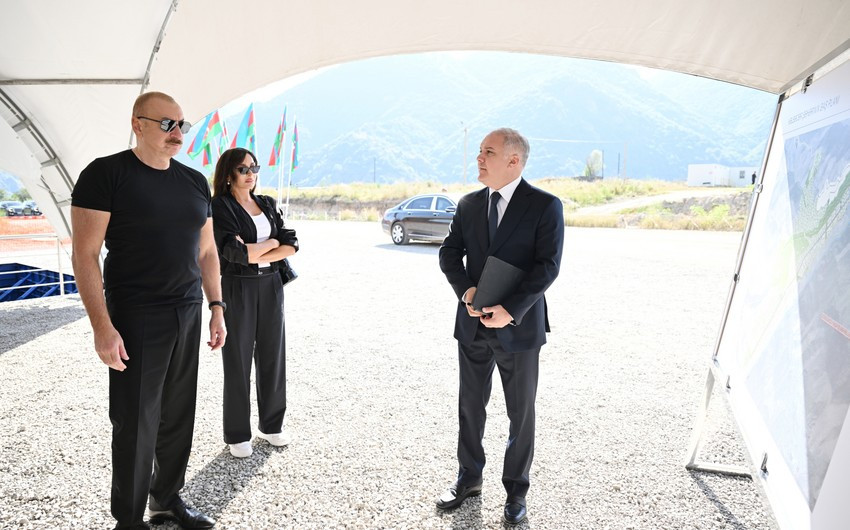 Kəlbəcər şəhərində 4-cü yaşayış kompleksinin təməli qoyulub