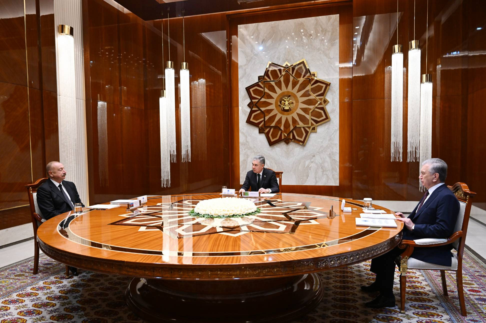 Azərbaycan, Türkmənistan və Özbəkistan arasında sənədlərin imzalanması mərasimi olub
