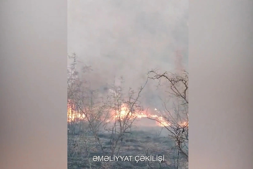 Ağdərədə dağlıq ərazidə yanğın olub