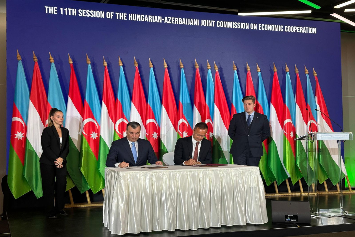 Azərbaycan-Macarıstan iqtisadi komissiyasının iclası keçirilib, protokol imzalanıb