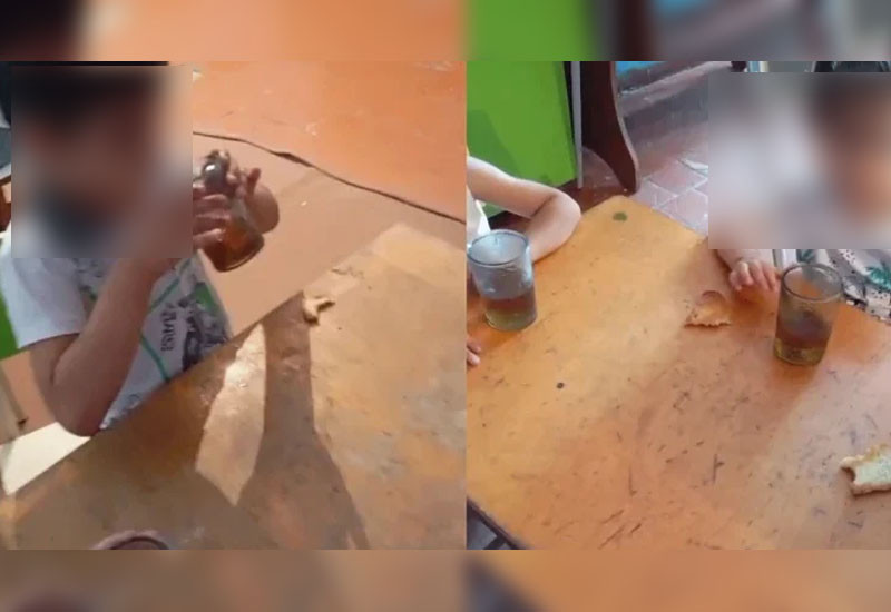 Bağçada uşaqlara quru çörək yedizdirilirdi: