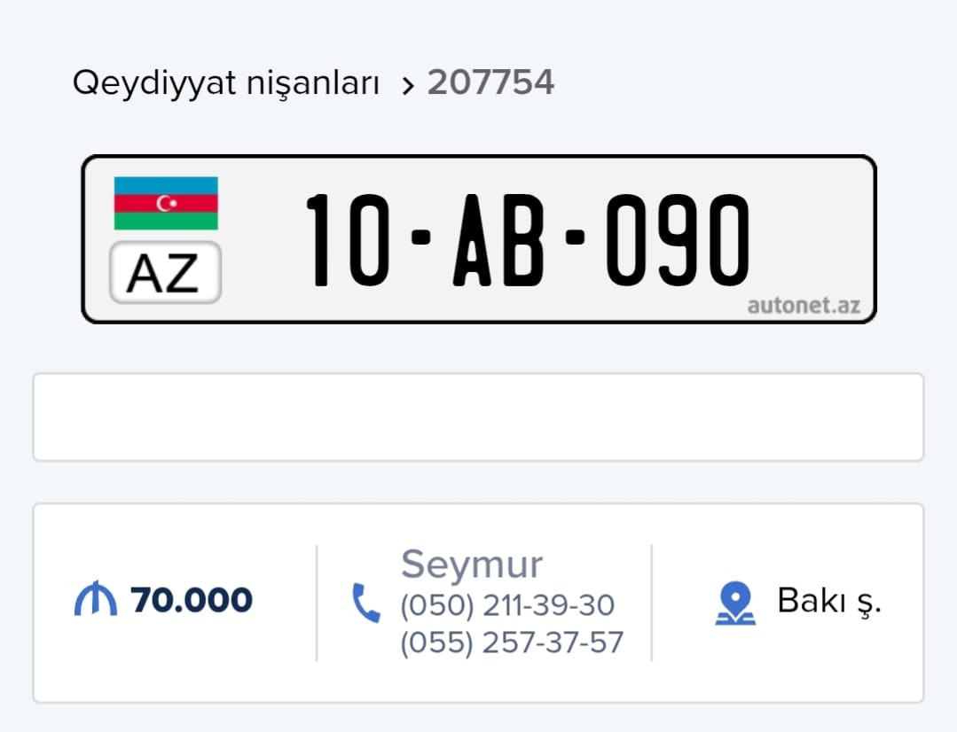 Qanuni rüsum, qanunsuz bazar: avtomobil nömrələri niyə bu qədər bahadır?