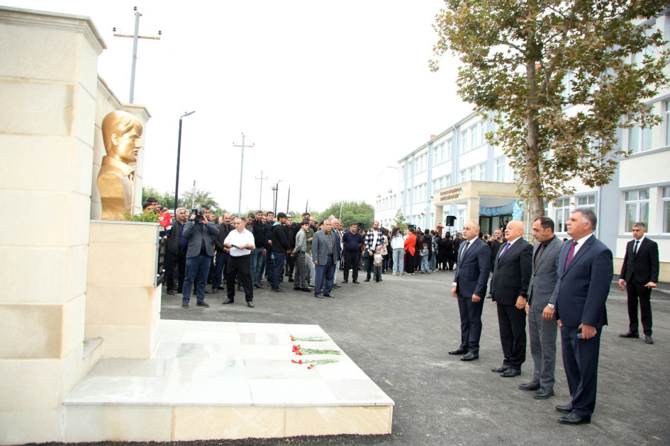 Ağcabədinin Hindarx qəsəbəsində yeni məktəb binası istifadəyə verilib