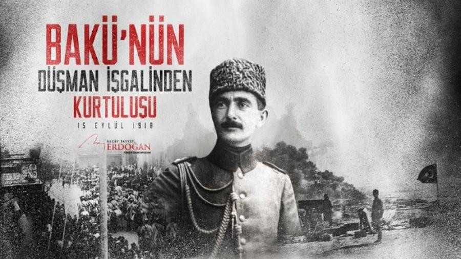 Ərdoğan Bakının düşmən işğalından azad olunmasının ildönümünü ilə bağlı paylaşım edib