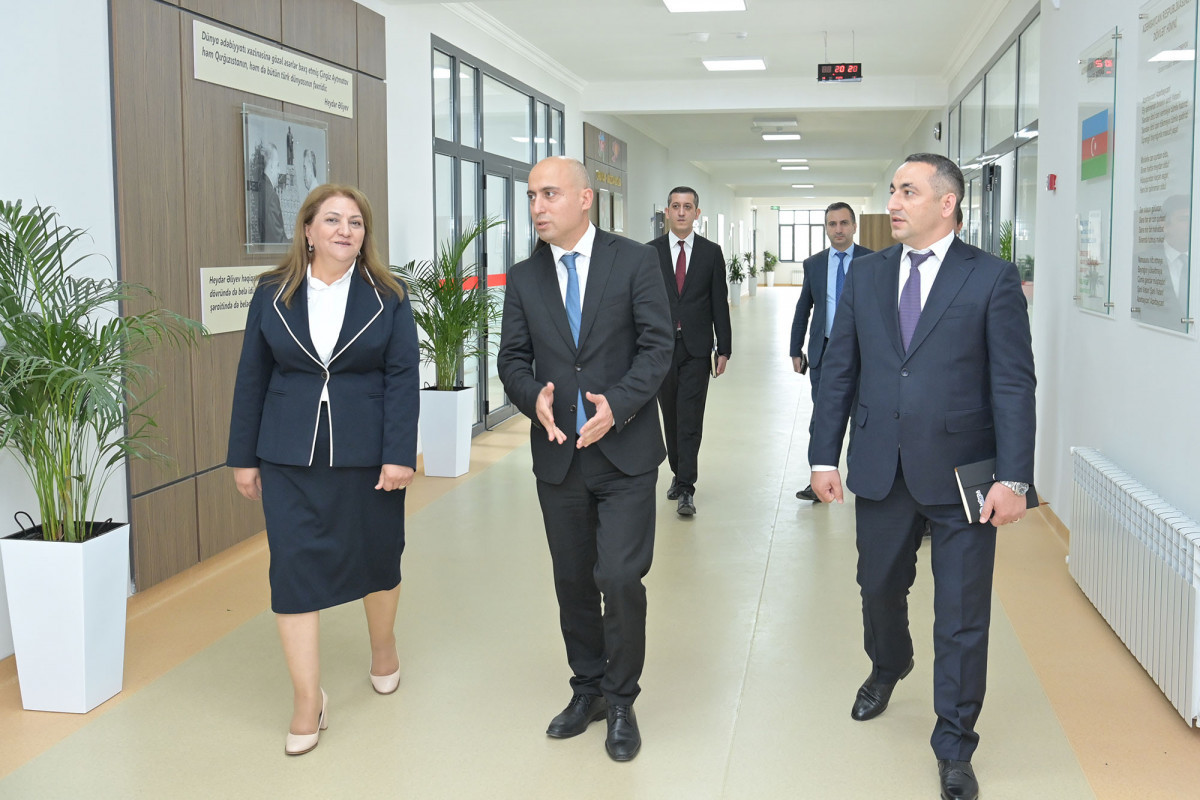 Elm və təhsil naziri Xıdırlı kənd tam orta məktəbində olub