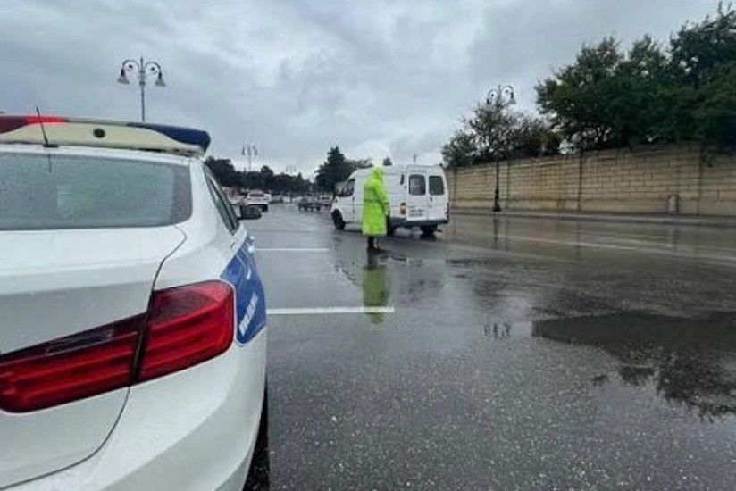 DYP yağıntılı hava şəraiti ilə bağlı hərəkət iştirakçılarına müraciət edib