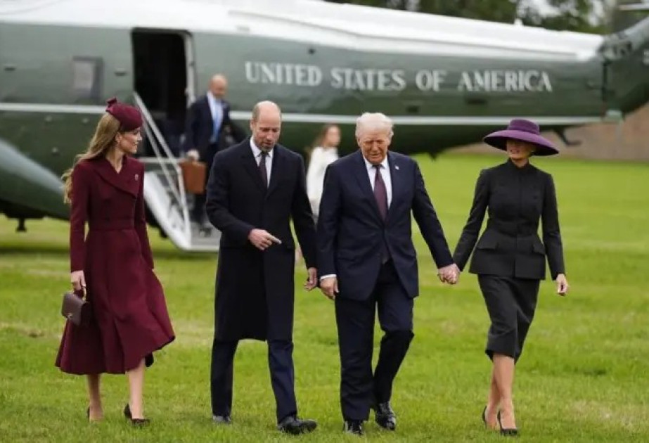 Donald Tramp Vindzor qalasında Kral III Çarlzla görüşüb