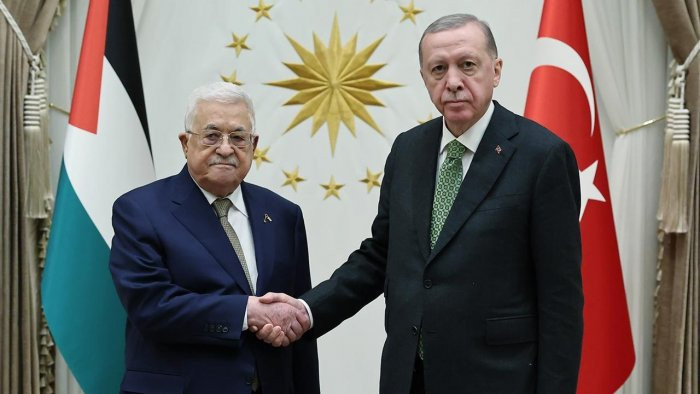 Ərdoğan Ankarada Mahmud Abbası qəbul edib