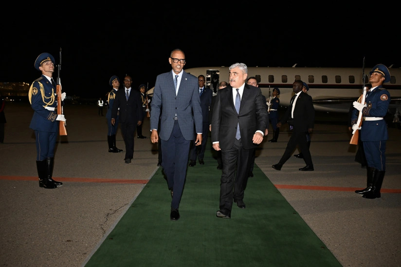Ruanda Prezidenti Azərbaycana rəsmi səfərə gəlib