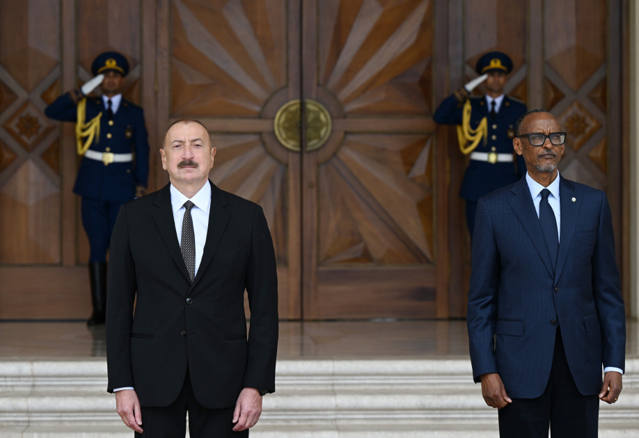 Ruanda Prezidentinin rəsmi qarşılanma mərasimi olub