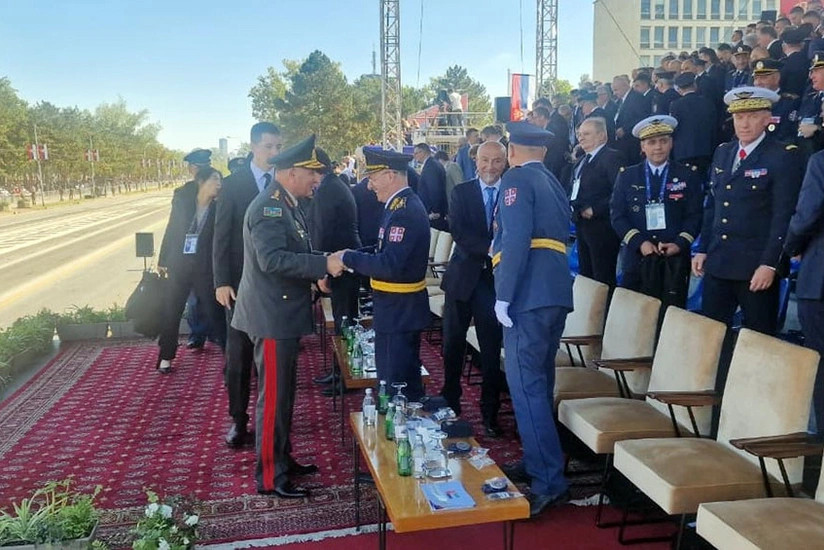 Kərim Vəliyev Belqradda hərbi paradda iştirak edib