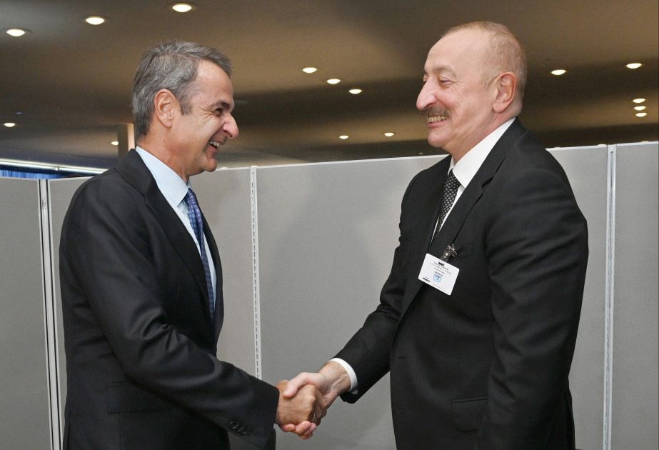 Prezident İlham Əliyev BMT-nin Nyu-Yorkdakı mənzil-qərargahında Yunanıstanın Baş naziri ilə görüşüb