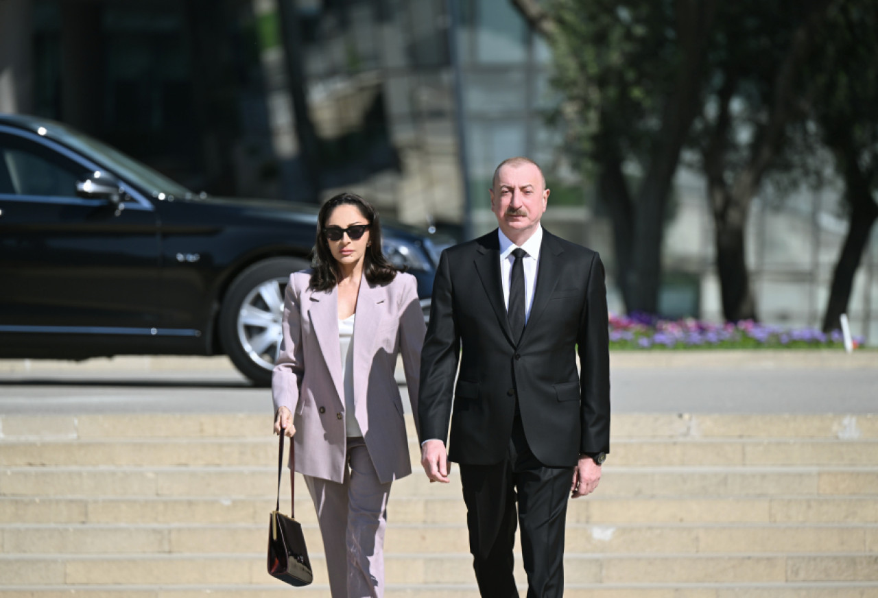 Prezident İlham Əliyev və birinci xanım Mehriban Əliyeva BMT-nin mənzil qərargahına gəliblər