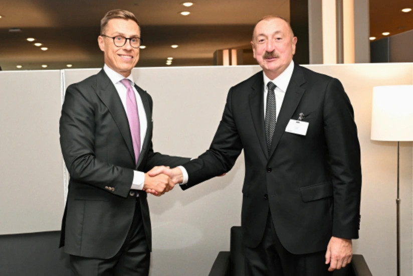 Azərbaycan Prezidenti BMT-nin Nyu-Yorkdakı mənzil-qərargahında Aleksandr Stubb ilə görüşüb