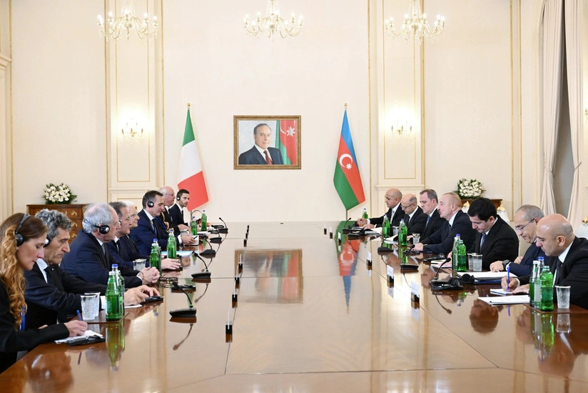 Prezident İlham Əliyev və İtaliya Prezidenti Sercio Mattarella arasında təkbətək görüşü keçirilib