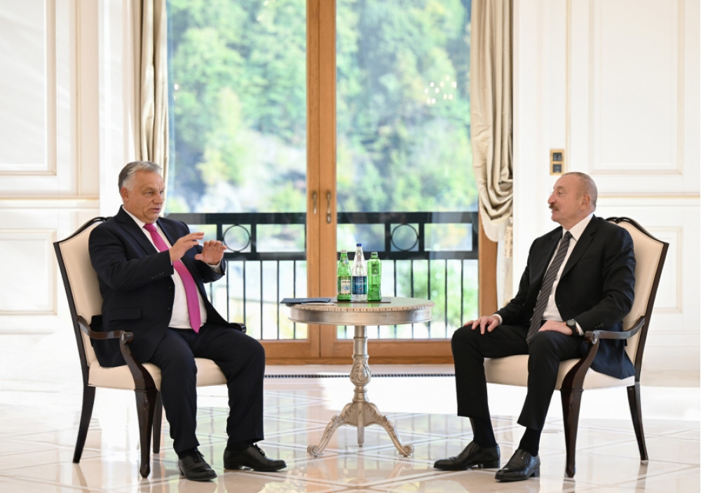 Azərbaycan Prezidenti Qəbələdə Macarıstanın Baş naziri ilə görüşüb