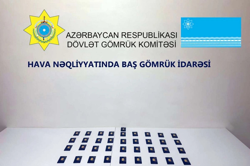Azərbaycanda gömrük nəzarətindən gizlədilmiş qızıl külçələr aşkar edilib