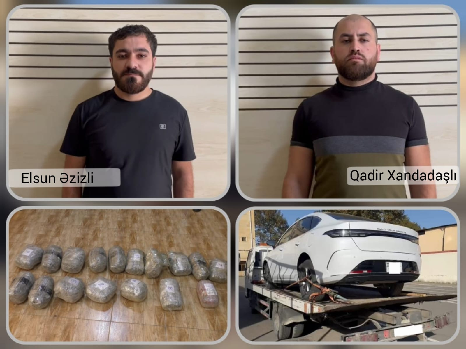 Masallıda narkotikləri evakuatorla daşımağa çalışan şəxslər saxlanılıb