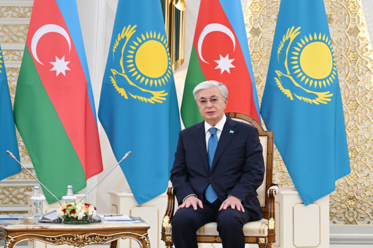 Tokayev: Azərbaycan üzərindən tranzit olunan neftin həcmi 1,5 milyon ton təşkil edib