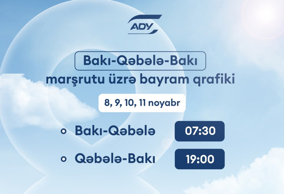 Zəfər günündən etibarən Bakı-Qəbələ-Bakı marşrutu üzrə əlavə reyslər təyin edilir