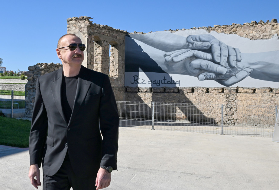 Prezident İlham Əliyev Cəbrayıl rayonunun Horovlu kəndinin birinci mərhələsinin açılışında iştirak edib