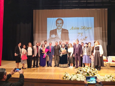 Asim Əliyevin 75 illik yubileyi Qəbələdə qeyd edilib
