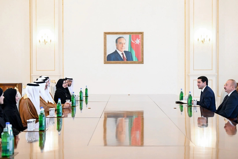 Prezident İlham Əliyev Birləşmiş Ərəb Əmirlikləri Federal Milli Şurasının sədrini qəbul edib