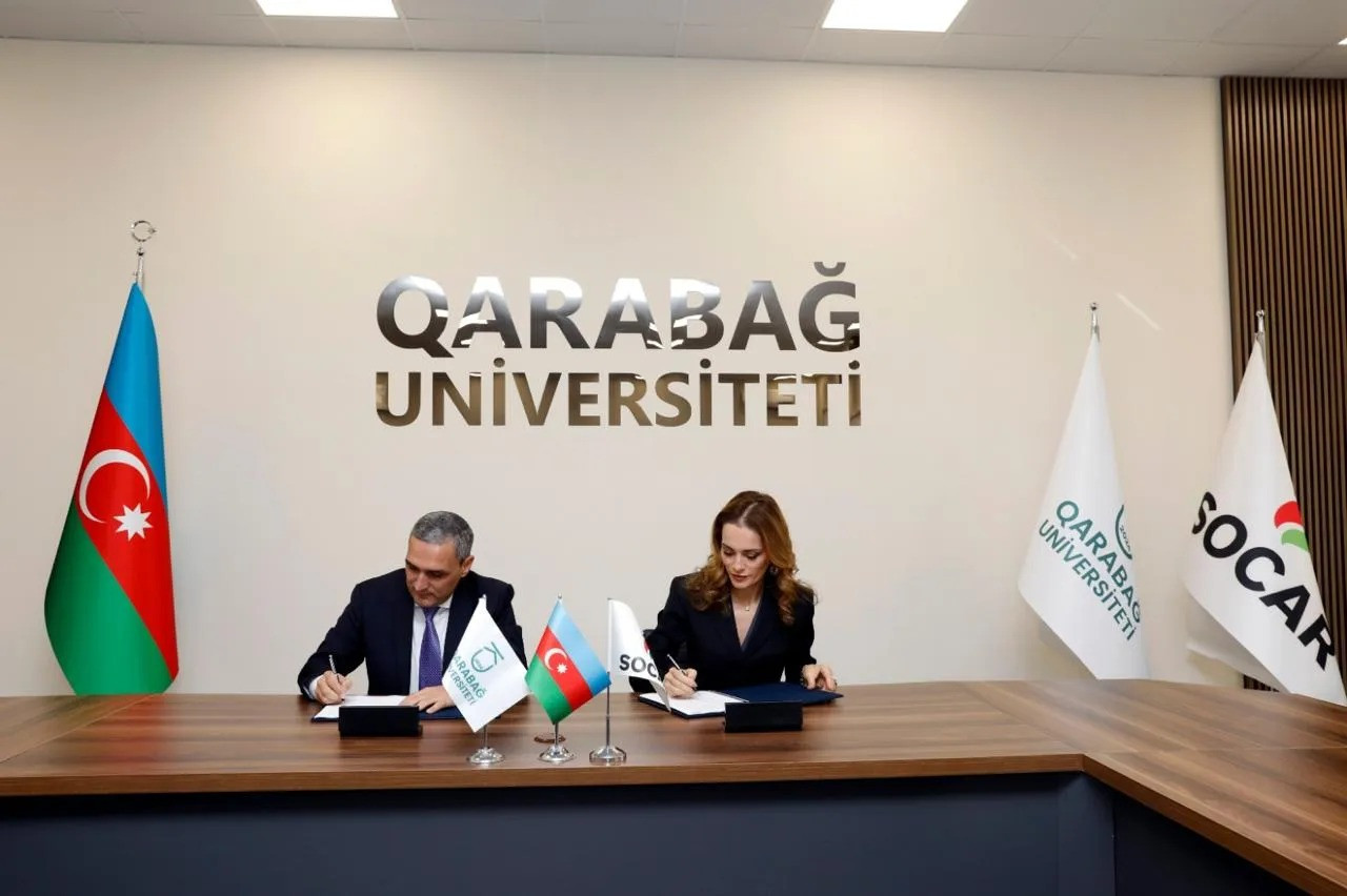 SOCAR ilə Qarabağ Universiteti arasında Əməkdaşlıq Müqaviləsi imzalanıb