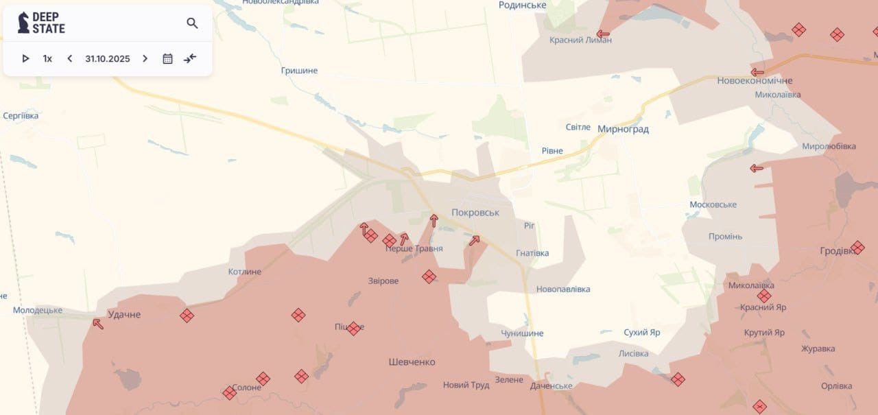 Rusiya ordusu Donetsk vilayətinin Pokrovsk şəhərində irəliləyiş əldə edib