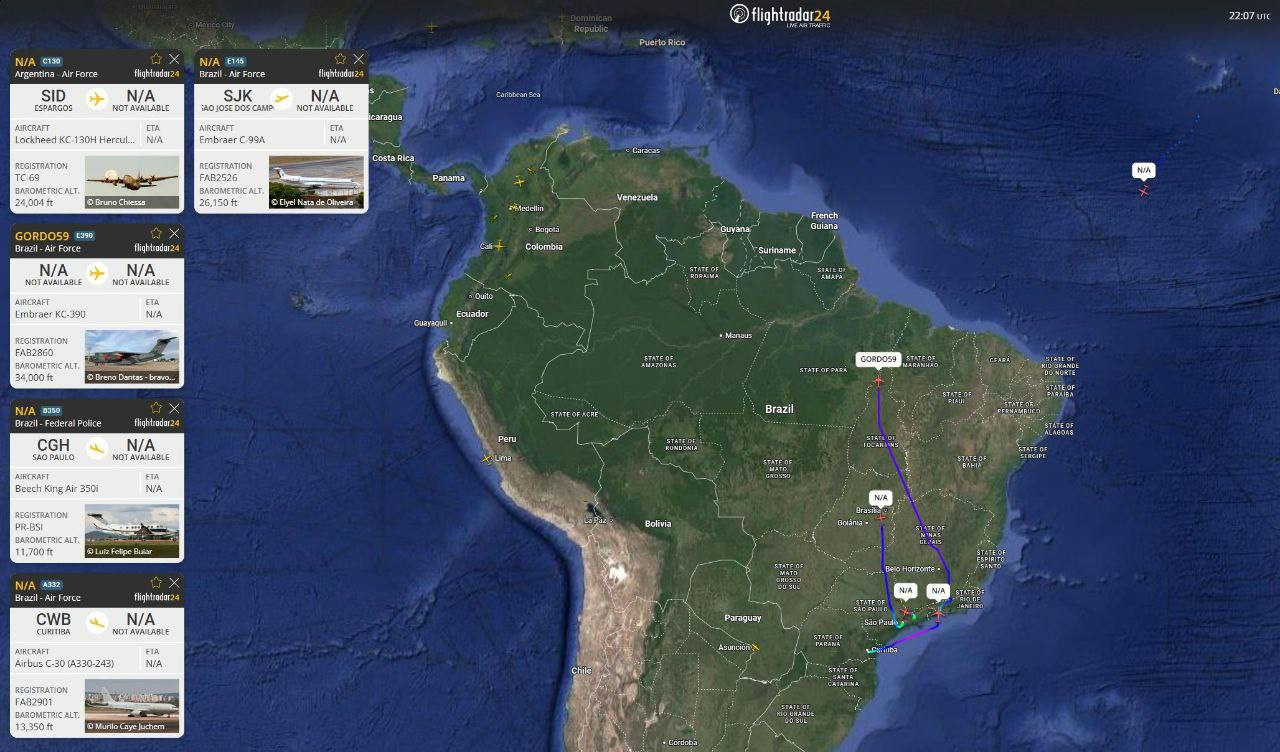 Braziliya hava qüvvələrini Venesuela ilə sərhədə köçürür