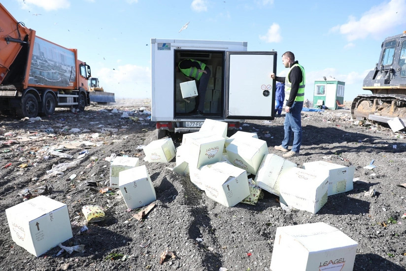 Azərbaycana gətirilmiş 480 kq dondurma istehlaka yararsız çıxıb, xüsusi poliqonda məhv edilib