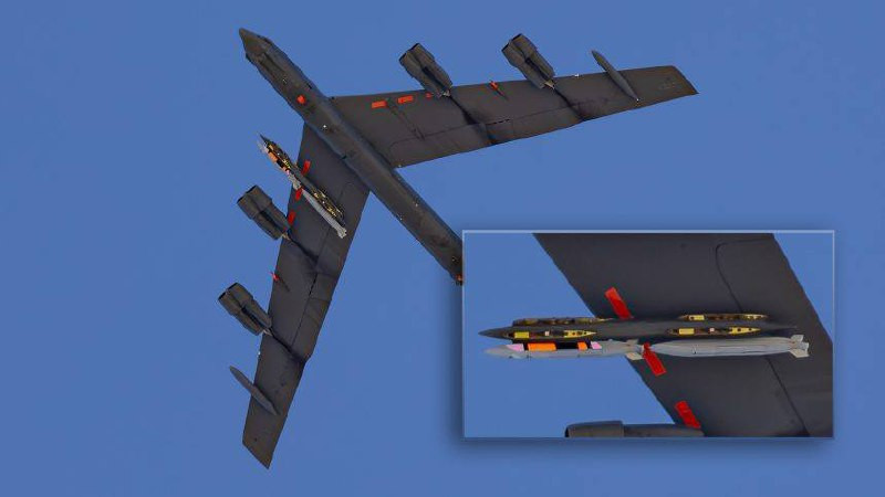 ABŞ-ın B-52 bombardmançısı sınaq uçuşunda yeni raketlə görüntüləndi