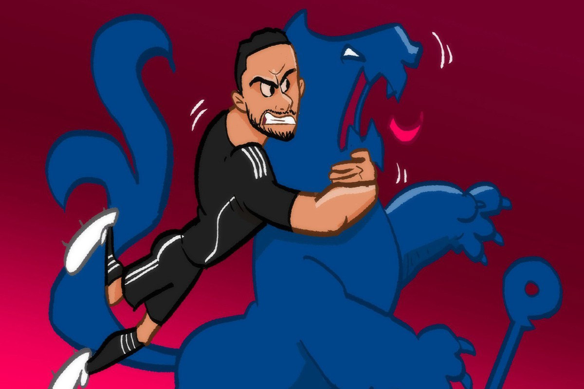 Omar Momani “Qarabağ”–“Çelsi” oyununa karikatura həsr edib