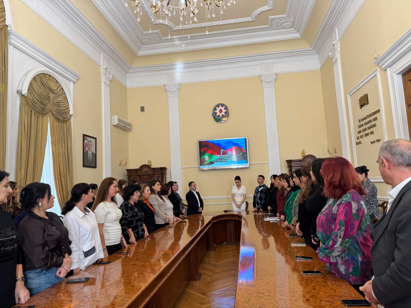 Prezident Kitabxanasında Zəfər Günü və Dövlət Bayrağı Gününə həsr olunmuş tədbir keçirilib