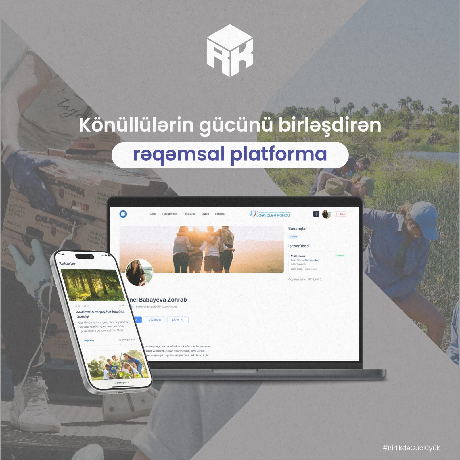 BDU tələbəsinin "Rəqəmsal Könüllü Platforması" layihəsi həyata keçirilib