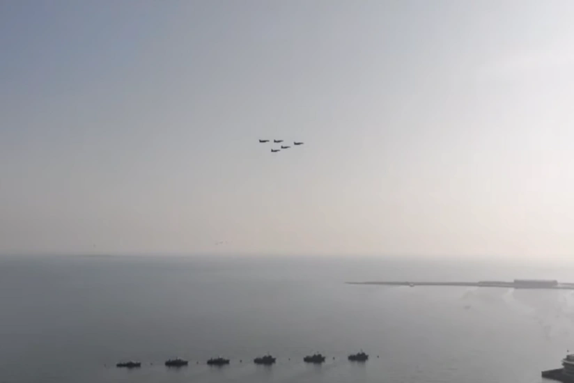 Bakıda hərbi paradda Türkiyənin "F16" təyyarələri uçuş həyata keçirib