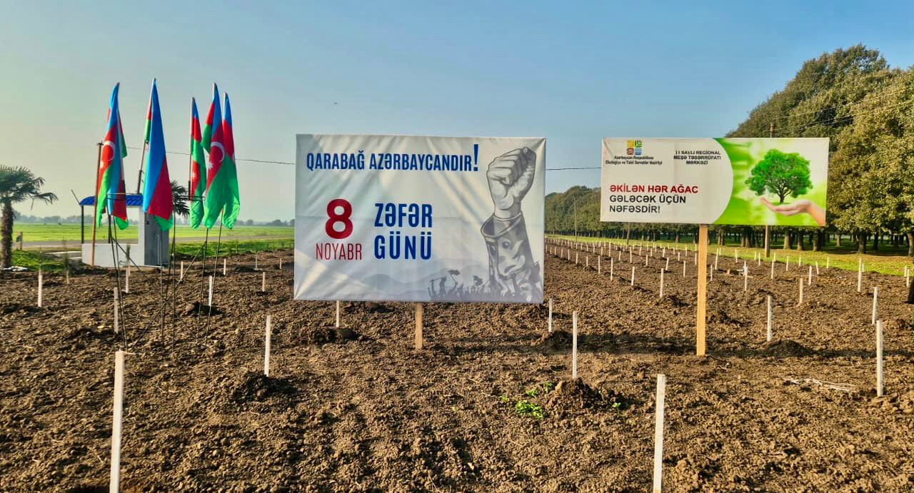 Zəfər Günü ilə əlaqədar meşə fondu torpaqlarında 30 mindən artıq ağac əkilib