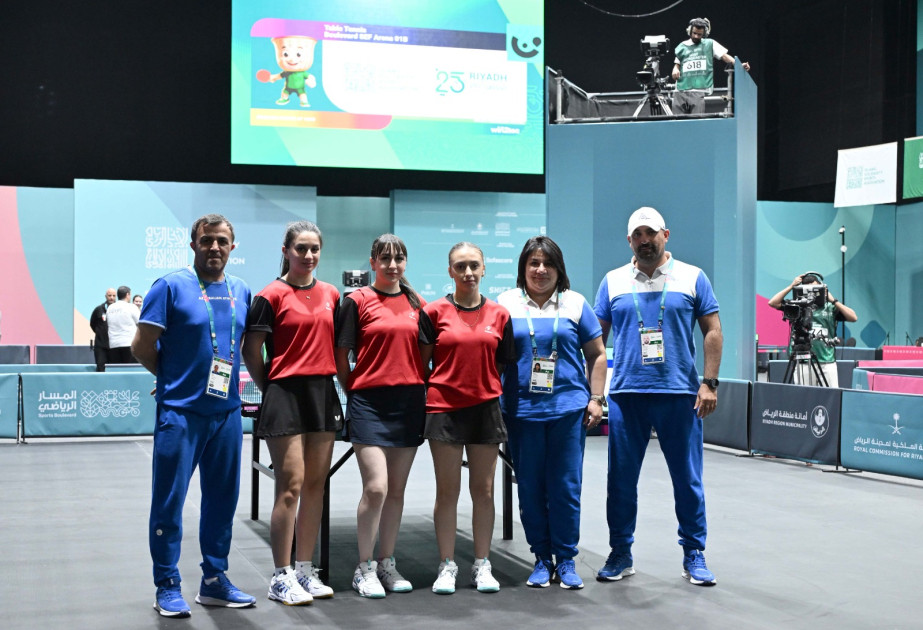 İslamiada: Azərbaycanın stolüstü tennis yığması 1/4 finala vəsiqə qazanıb