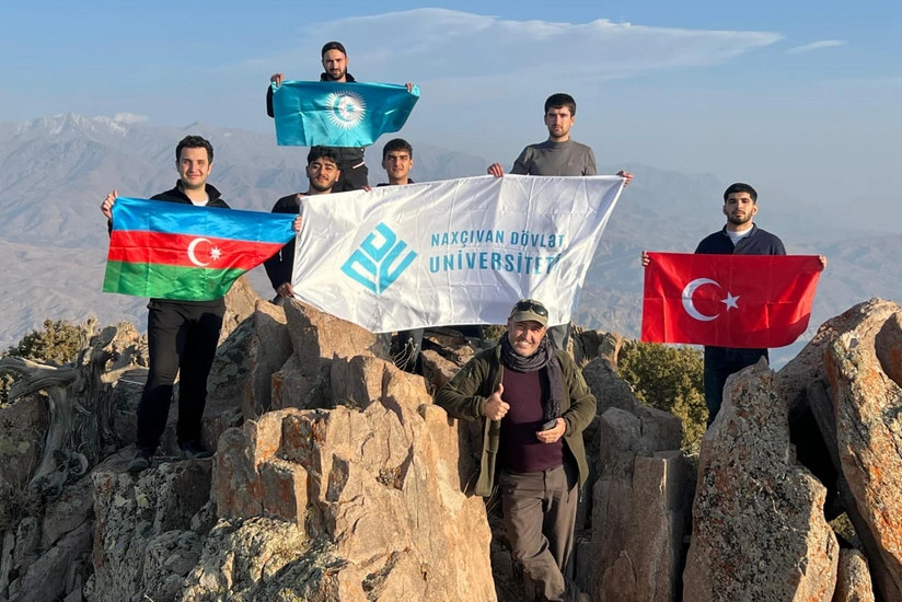 NDU-nun müəllim və tələbələri Haçdağa zirvə yürüşü edib