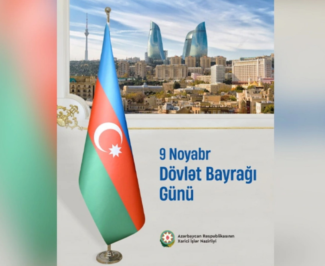 XİN: Üçrəngli bayrağımız Azərbaycanın zəngin tarixini və parlaq gələcəyini təcəssüm etdirir