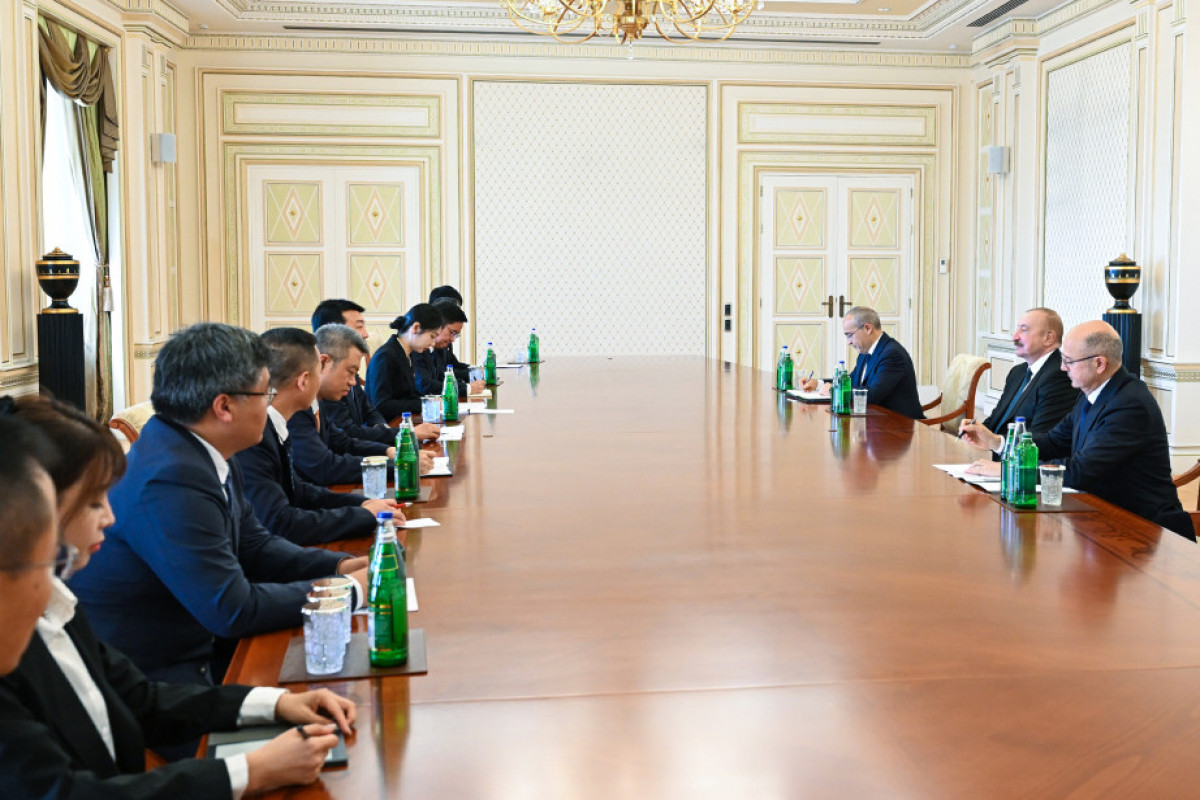 Prezident İlham Əliyev “China Datang Corporation Ltd.”nin nümayəndə heyətini qəbul edib