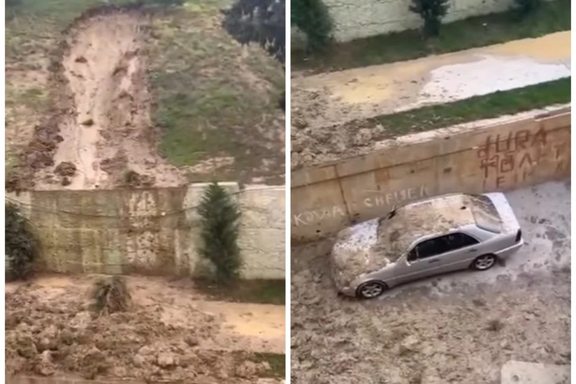 Əhmədli qəsəbəsi ərazisində torpaq sürüşməsi olub