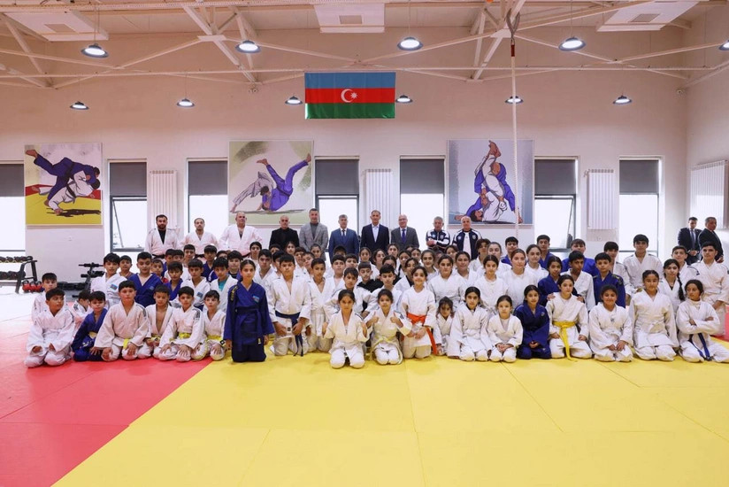 ACF prezidenti İmişlidə yeni fəaliyyətə başlamış cüdo zalına baxış keçirib